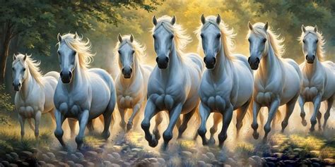 7 horses painting Vastu benefits and tips to attract .